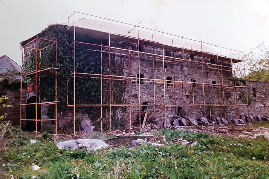restored courtyard