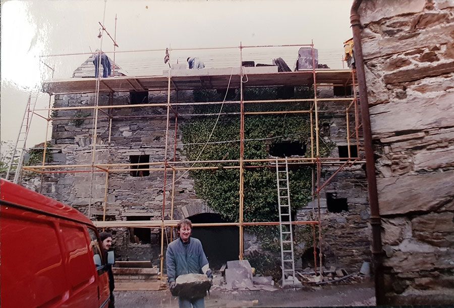 restored courtyard